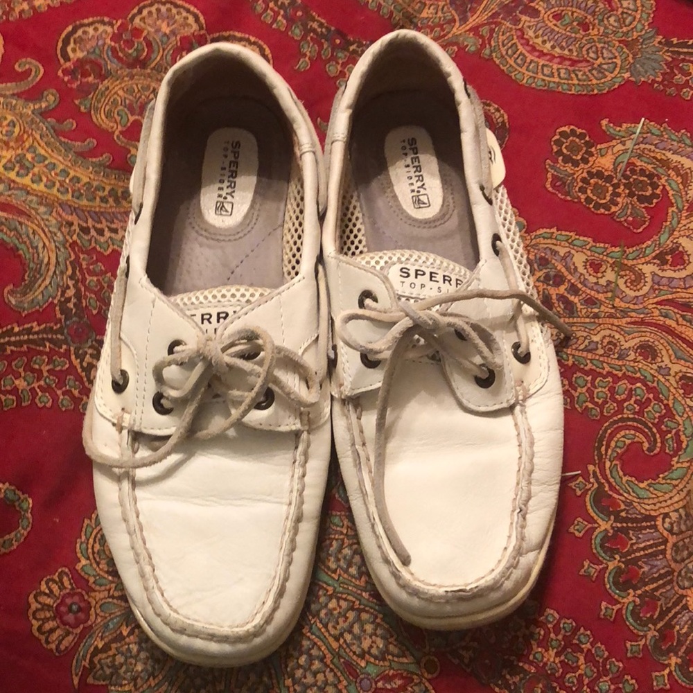 White Sperry Top-Siders